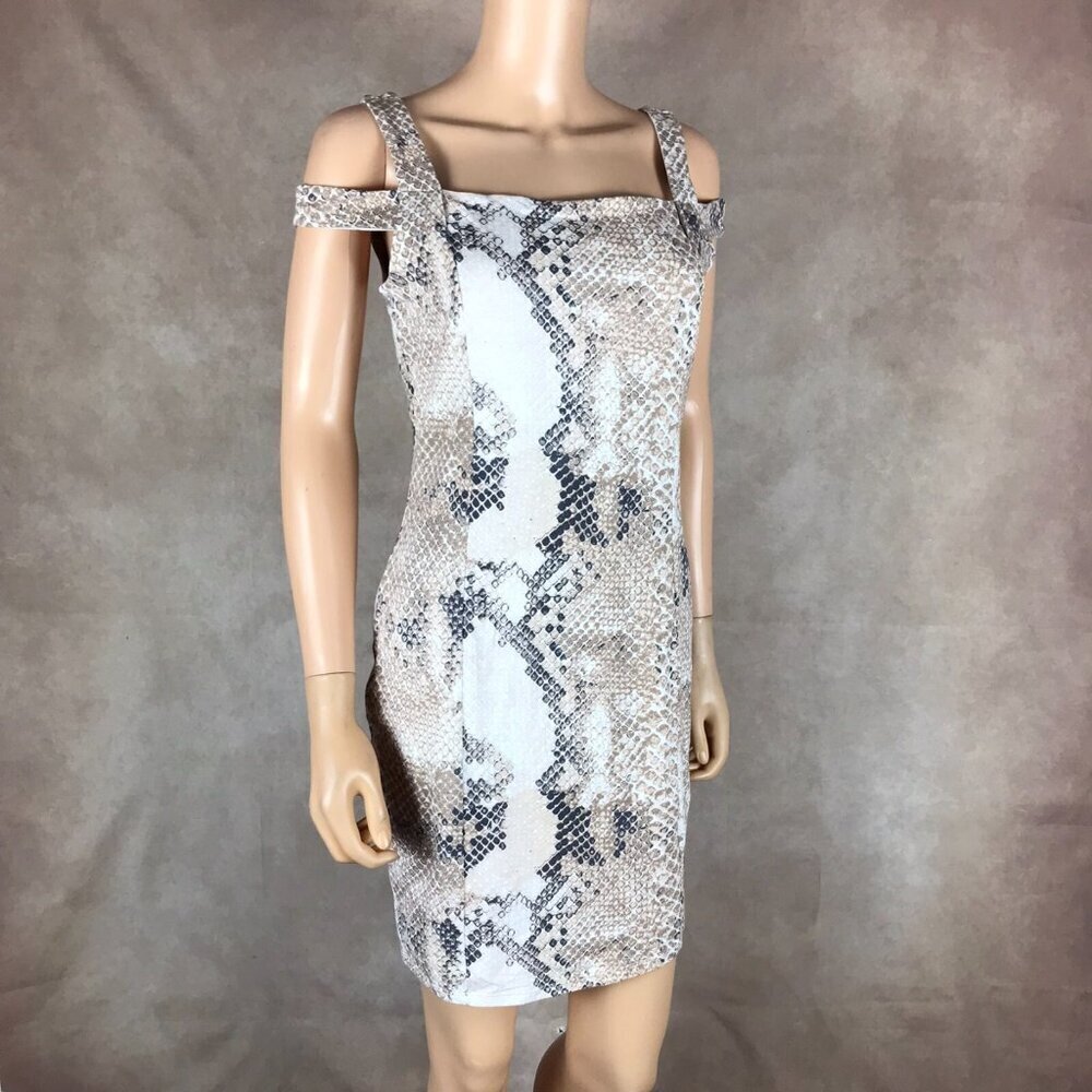 Guess Snakeskin Bodycon Dress Size Large - Picture 10 of 10